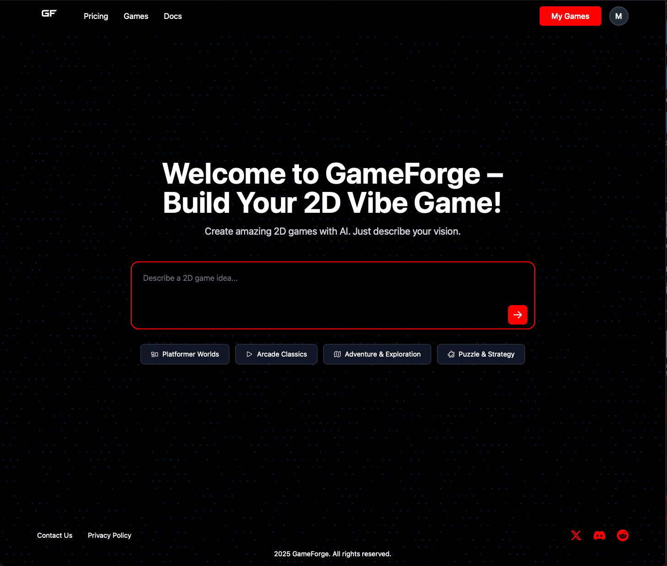 GameForge 2D game builder